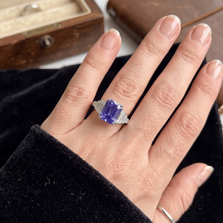 Bague Saphir Naturel 4 Carats