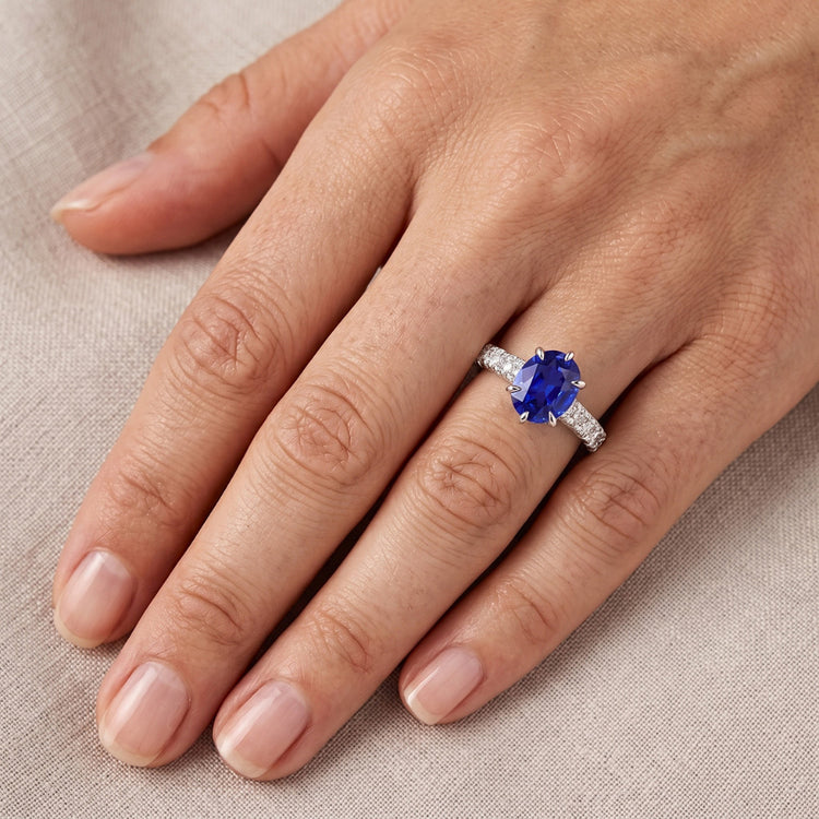 Bague Saphir Naturel 4 Carats