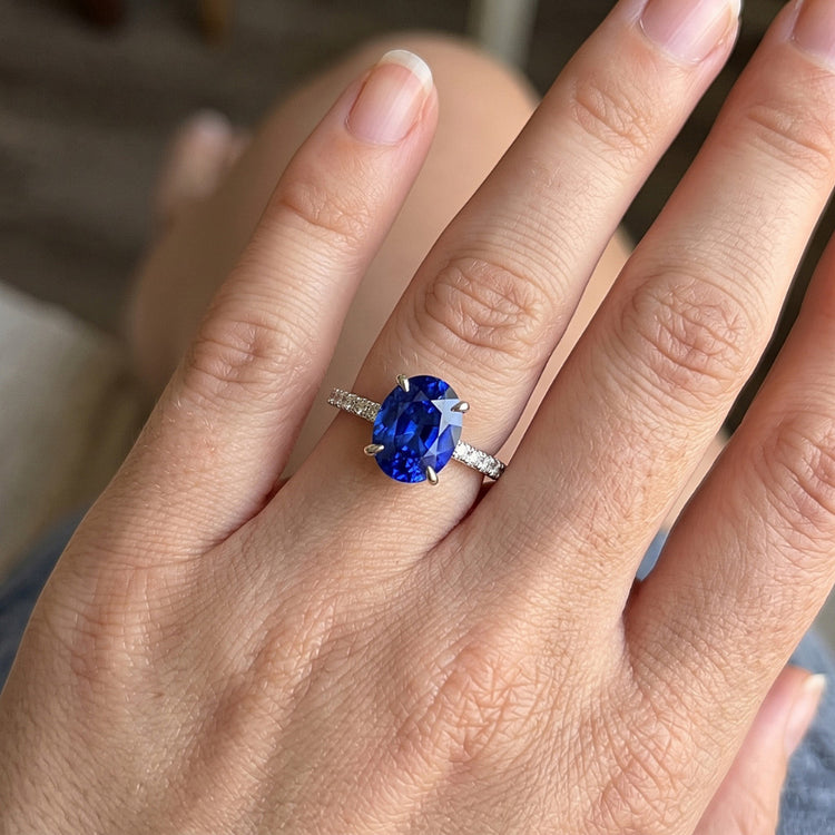 Bague Saphir Naturel 4 Carats