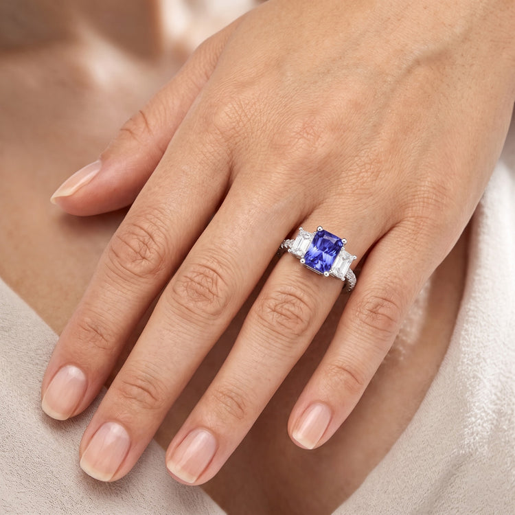 Bague Saphir Naturel 4 Carats