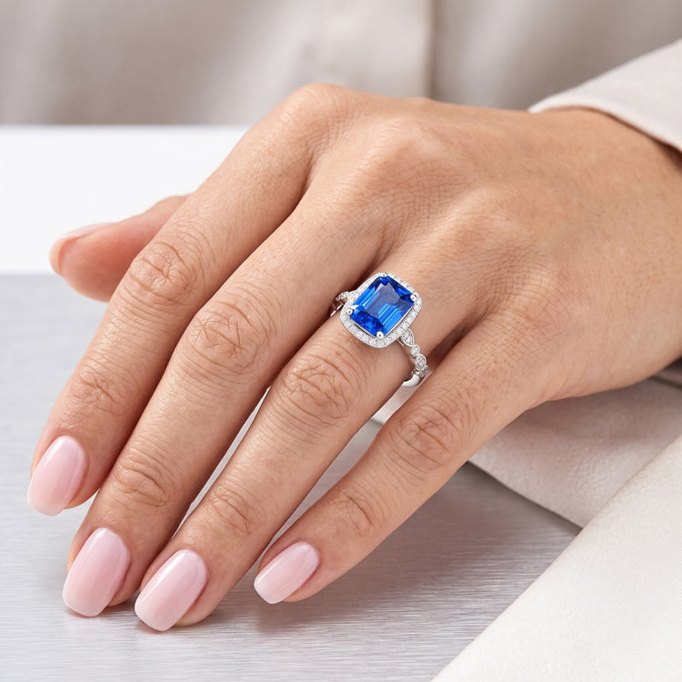 Bague Saphir Naturel 4 Carats