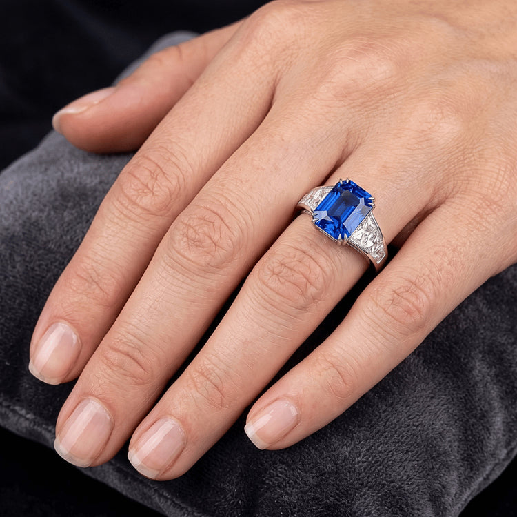 Bague Saphir Naturel 5 Carats