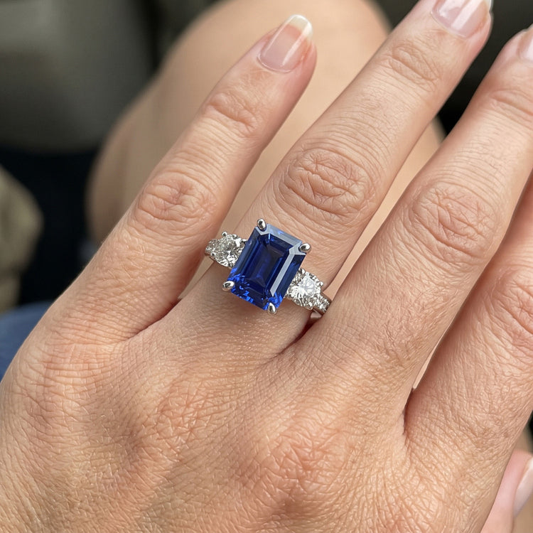 Bague Saphir Naturel 6 Carats