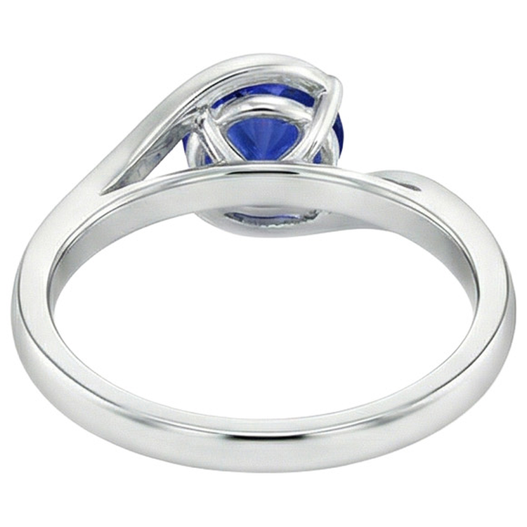 Bague Solitaire 2 Carats Ceylan Saphir Tension Style Bijoux Or