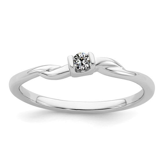 Bague Solitaire Ancienne Mine Cut Véritable Diamant Style Barre Serti 0.50 Carats