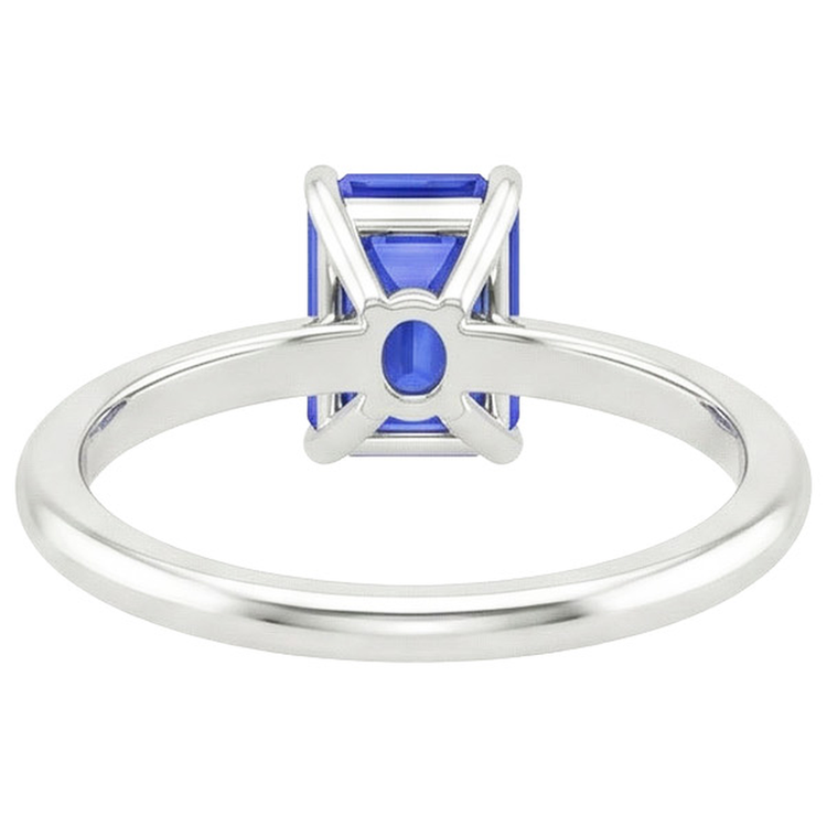 Bague Solitaire Anniversaire Emeraude Ceylan Saphir 3 Carats