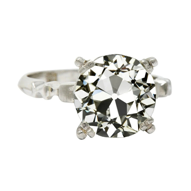 Bague Solitaire Bijoux Véritable Diamant Rond 5 Carats