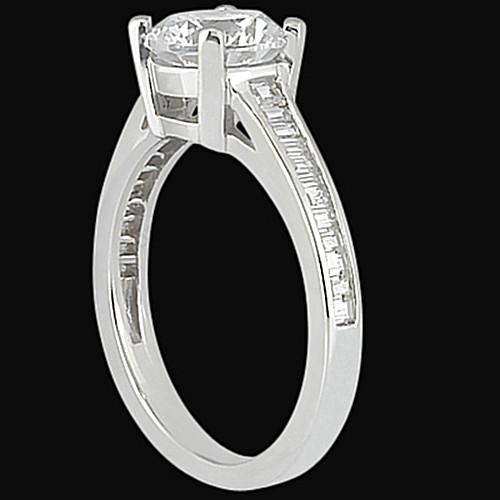Bague Solitaire De Fiançailles Sertie De Véritable Diamants De 2.31 Carats