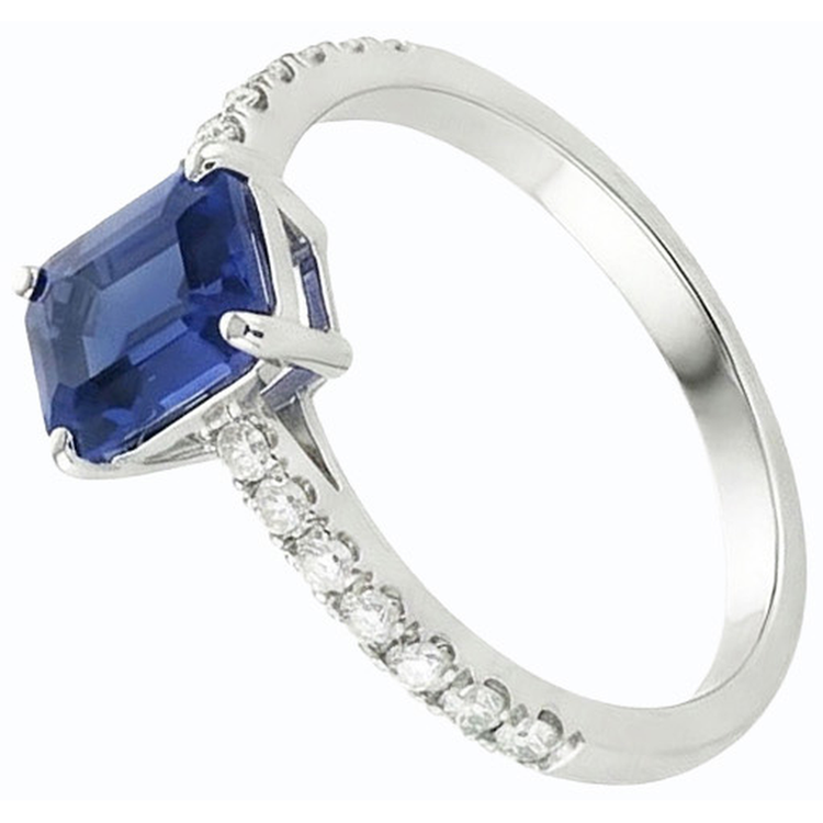 naturel diamant 2.50carats bague vue de dessus