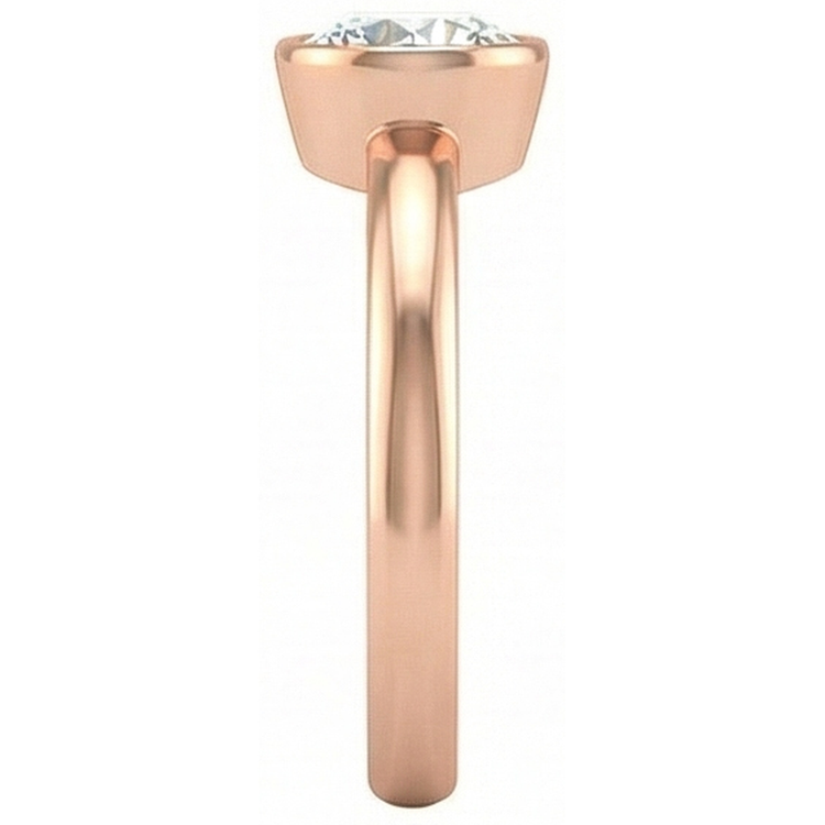 naturel round diamant 1.50carats bague sur blanc