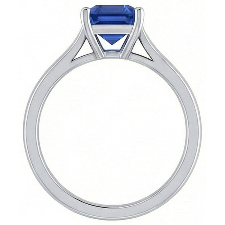 naturel diamant 2carats bague vue de profil