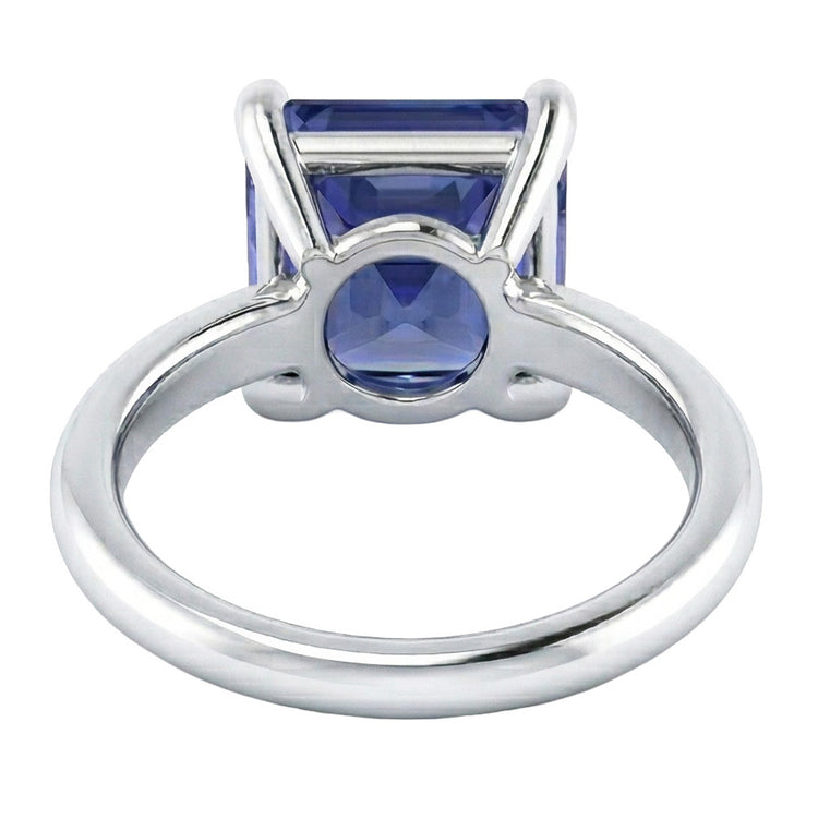 naturel radiant saphir 2.50carats bague sur blanc