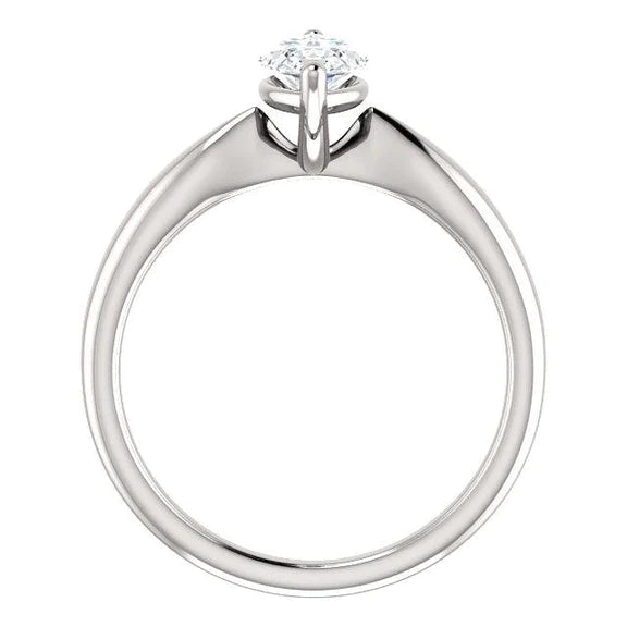 Bague Solitaire Marquise Réel Diamant 2.50 Carats