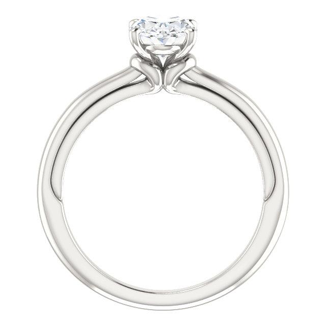 Bague Solitaire Naturel Diamant 5 Carats Sertissage Cathédrale Or Blanc 14K