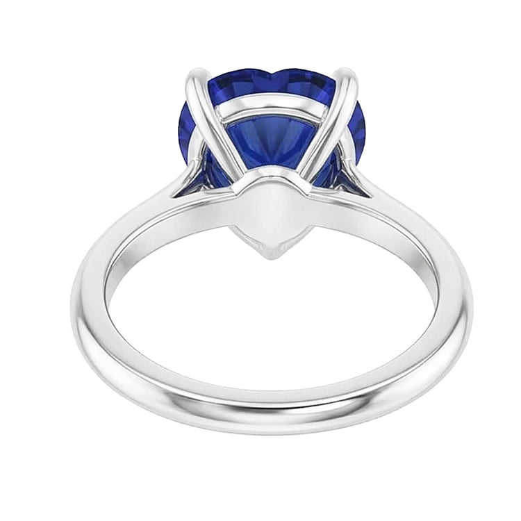 naturel heart diamant 2.50carats bague trois quarts