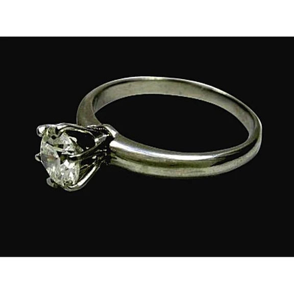 Bague Solitaire Réel Diamant Femme Bijoux Or Blanc 1.01 Carat