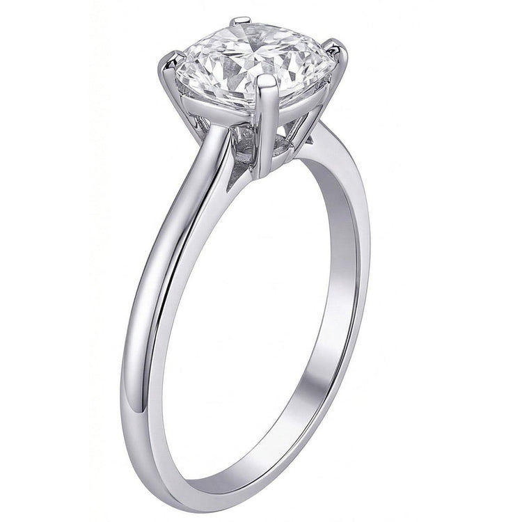 naturel cushion diamant 2.01carats bague sur blanc