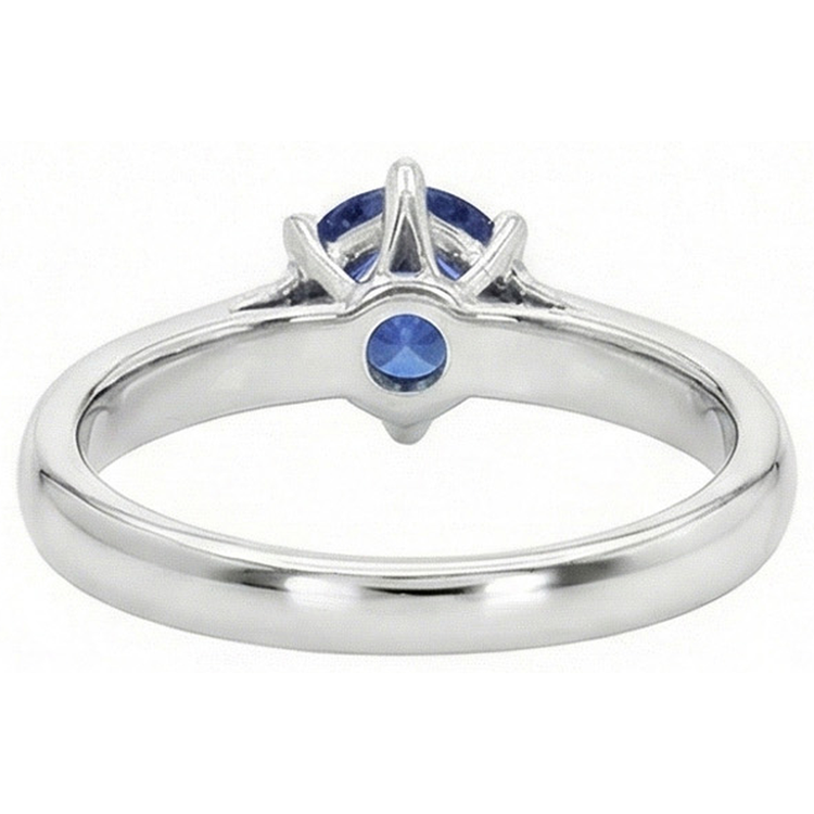 naturel round diamant 2carats bague vue de profil