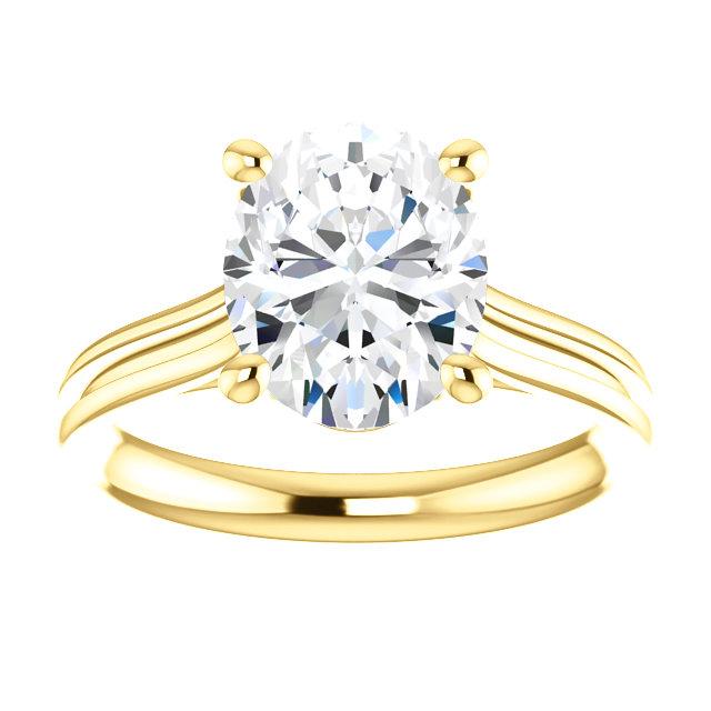 Bague Solitaire Véritable Diamant 5 Carats Femme Or Jaune Bijoux