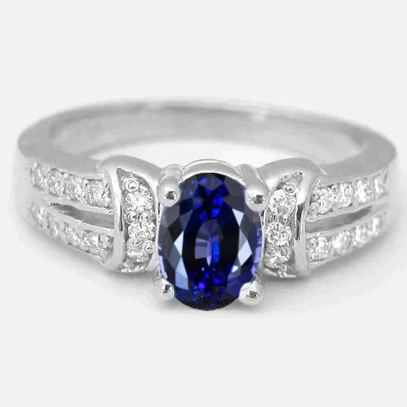 Bague Sri Lanka Gems Avec Diamants