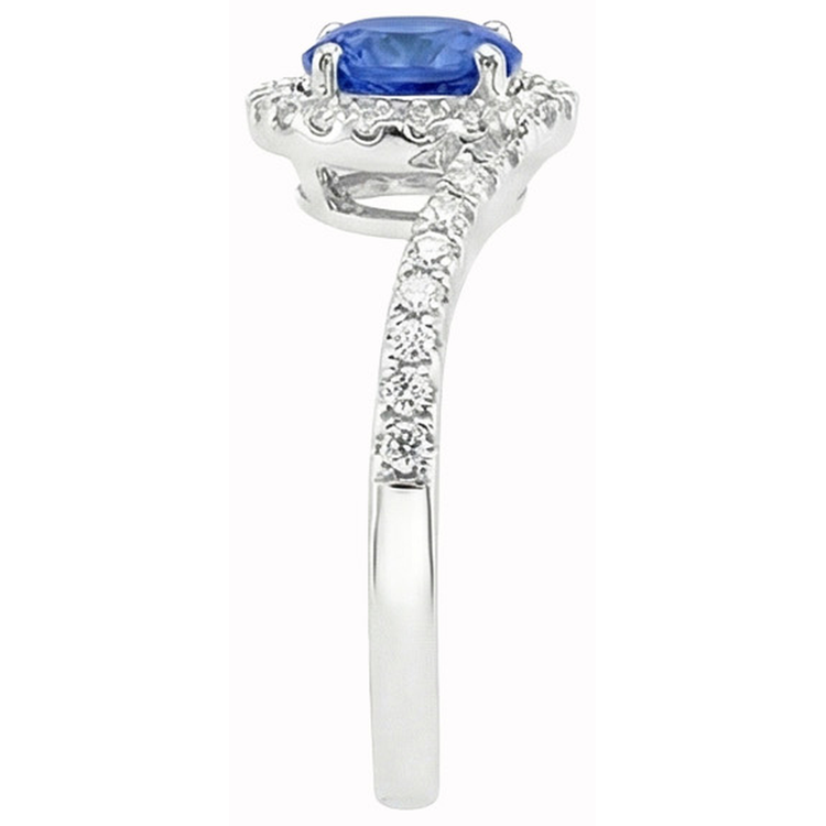 naturel diamant 5.60carats bague vue de profil