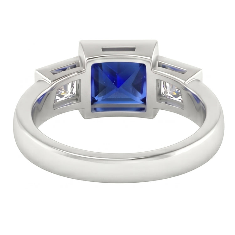 naturel diamant 2carats bague vue de profil