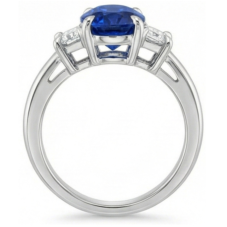 Bague Trois Pierres Saphir 3 Carats