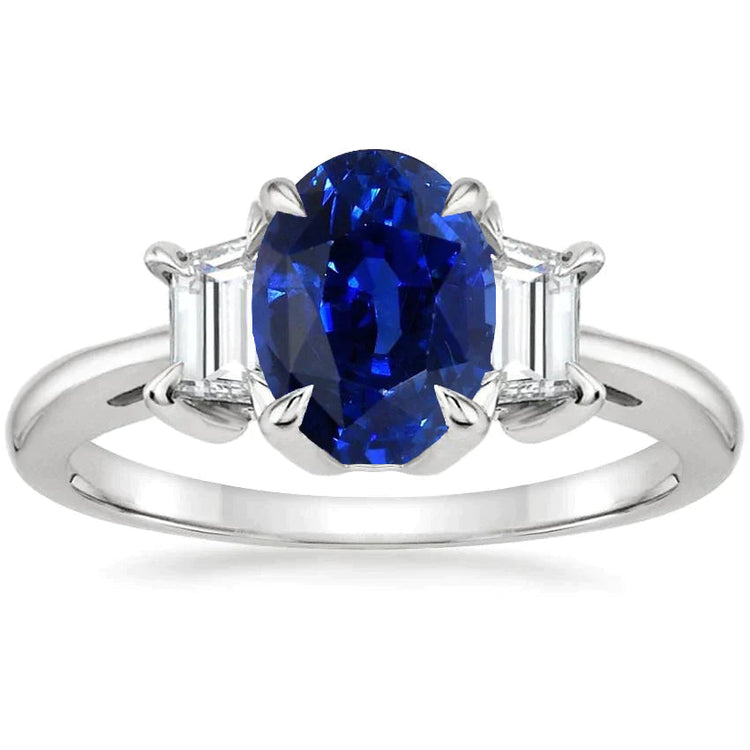 Bague Trois Pierres Saphir 3 Carats