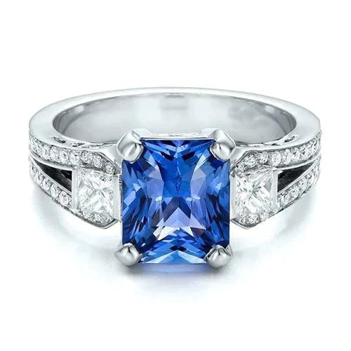 Bague de Fiançailles En Pierres Précieuses Du Sri Lanka