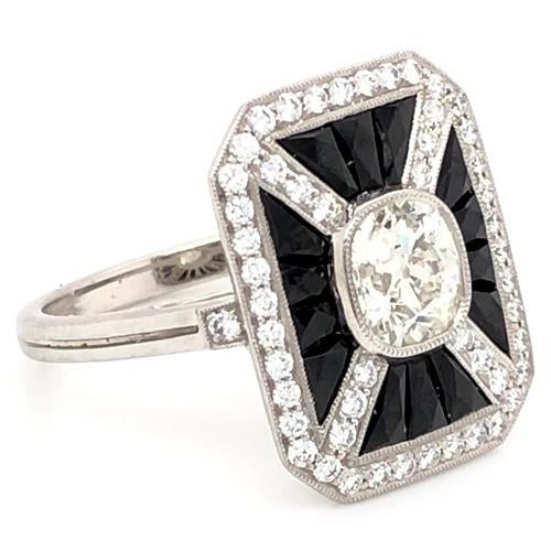 Bague de Fiançailles Halo Réel Diamant 5 Carats Forme Octogone