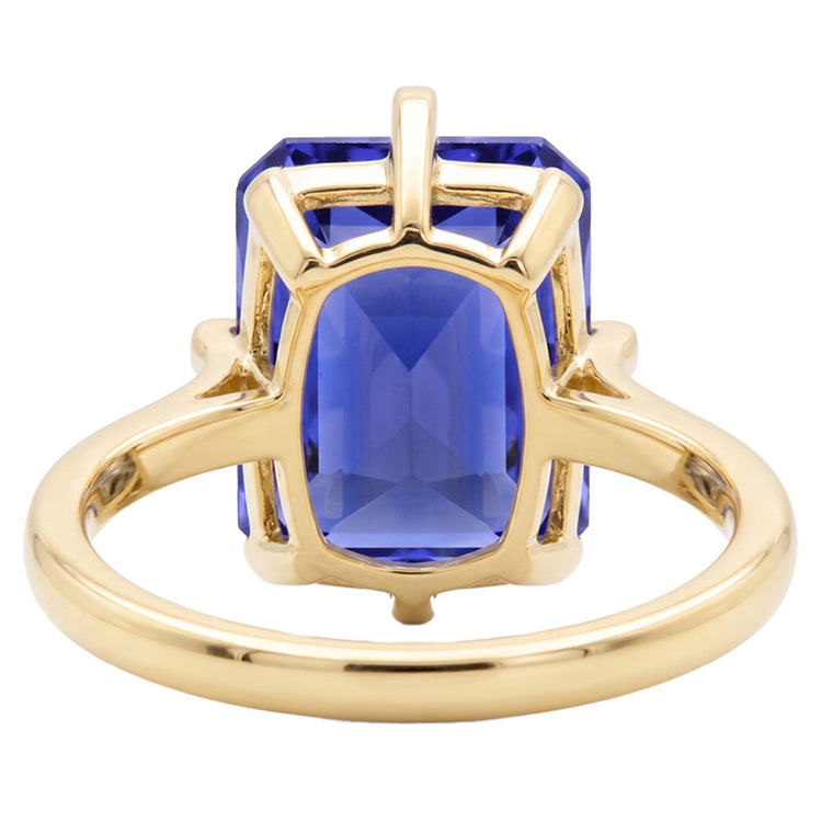 Bague de Fiançailles Or Jaune Saphir 3 Carats