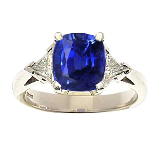 Bague de Fiançailles Saphir Or 14K 9 Carats