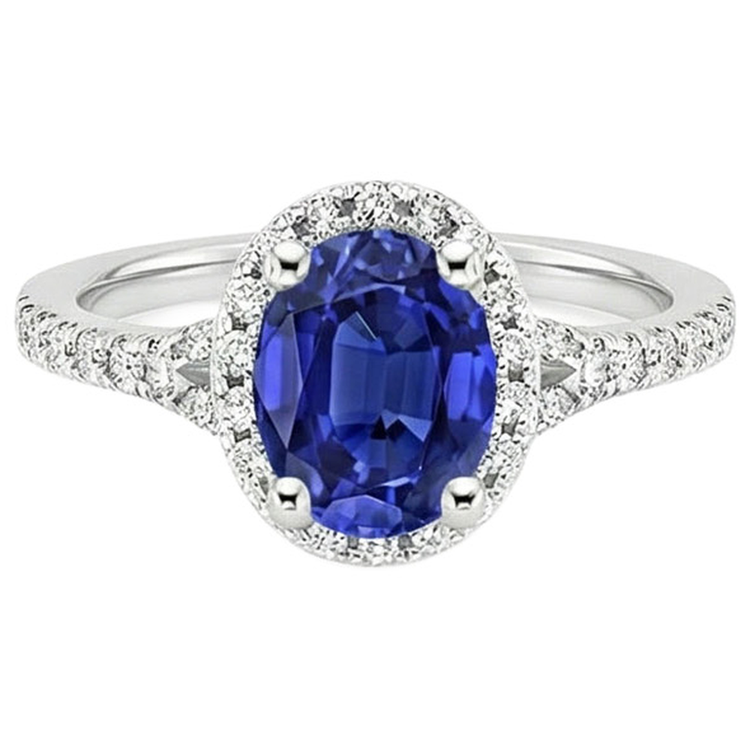 Bague de Fiançailles Saphir Royal
