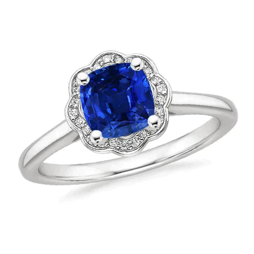 Bague de Fiançailles Saphir de Birmanie