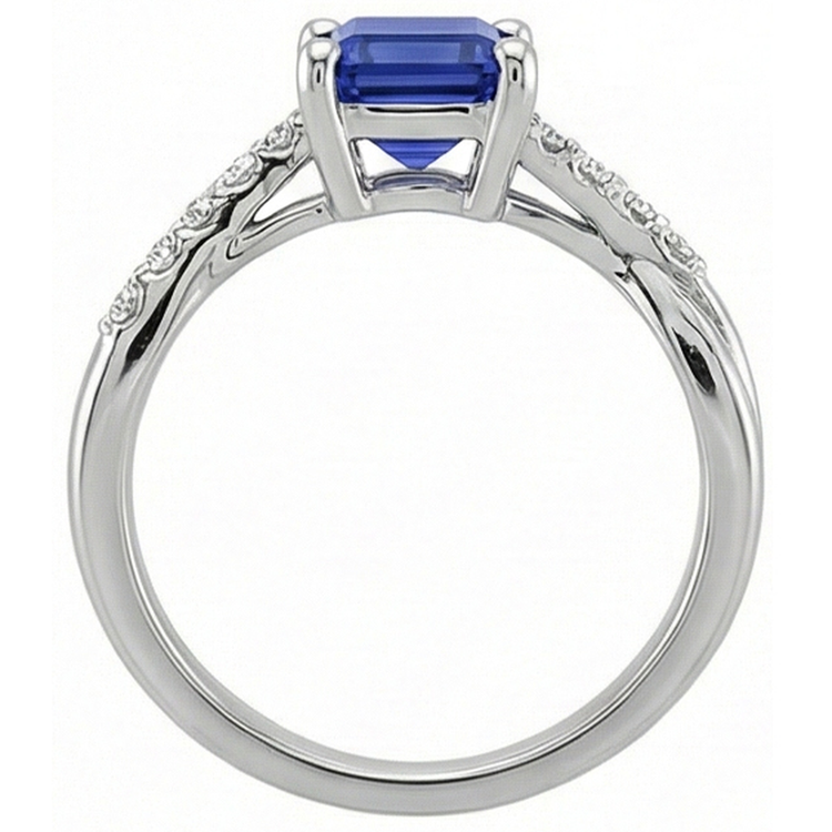 naturel diamant 3.25carats bague détail rapproché