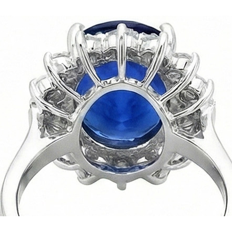 naturel diamant 4carats bague vue de profil
