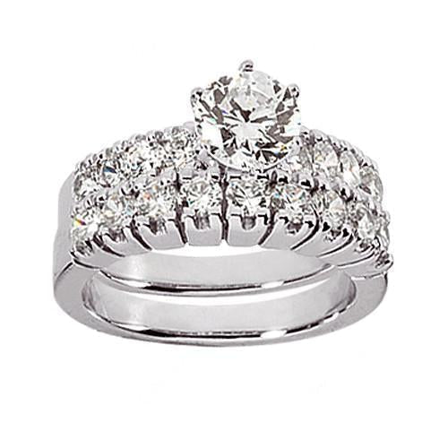 Bague de fiançailles diamants véritable véritable 3.51 cts. - HarryChadEnt.FR
