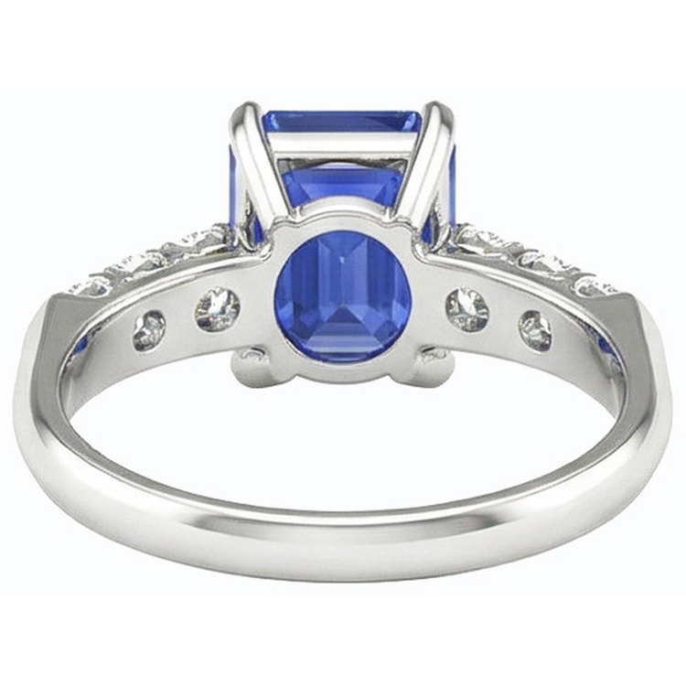 naturel diamant 2.50carats bague vue de profil