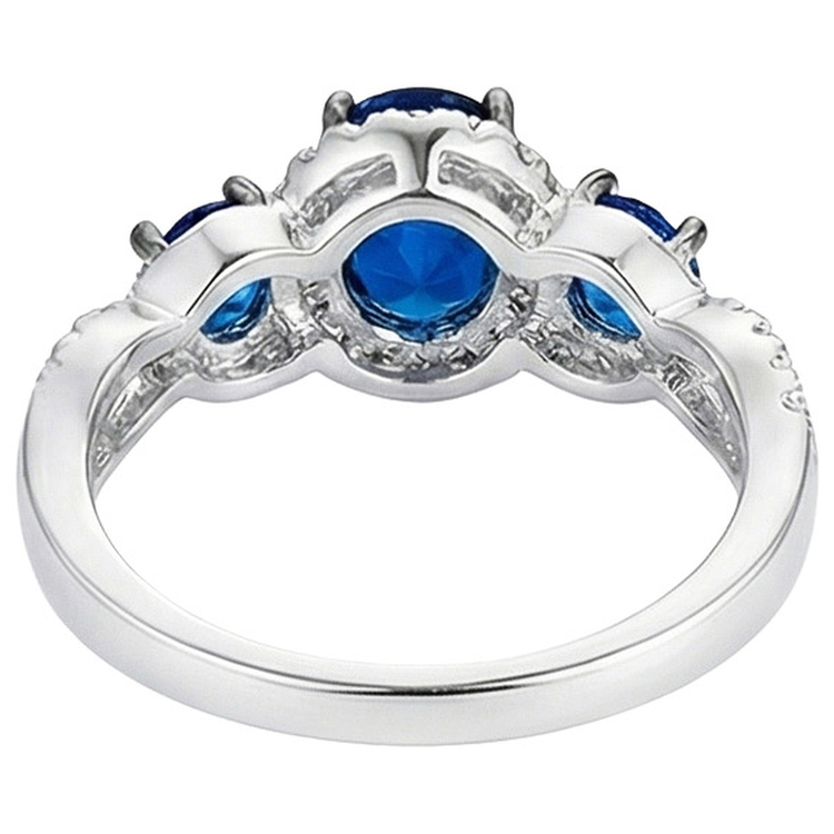 naturel diamant 5carats bague sur blanc