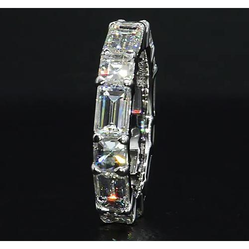 Bague de mariage Réel diamant 6.30 carats or blanc 14K