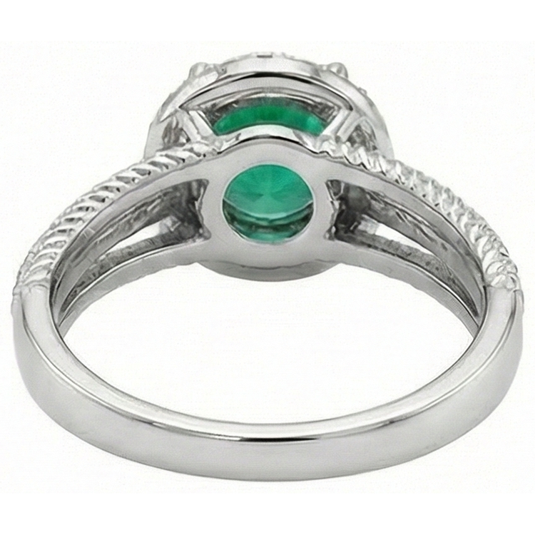 naturel diamant 3.60carats bague sur blanc