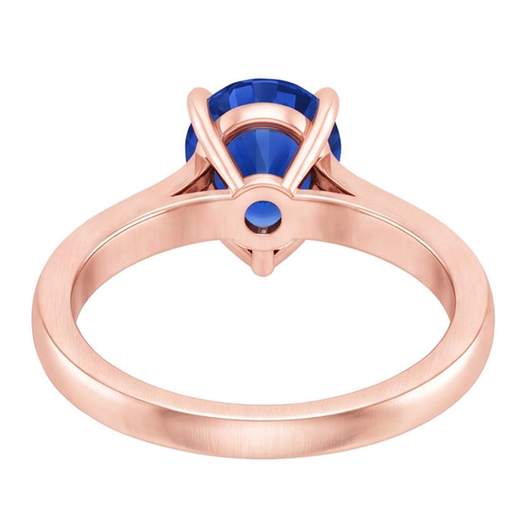 Bague de mariage en pierres précieuses en forme de poire Saphir de Ceylan Bijoux 3 carats