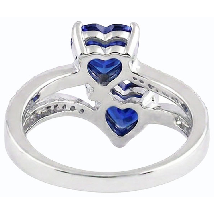naturel round diamant 3.50carats bague vue de profil