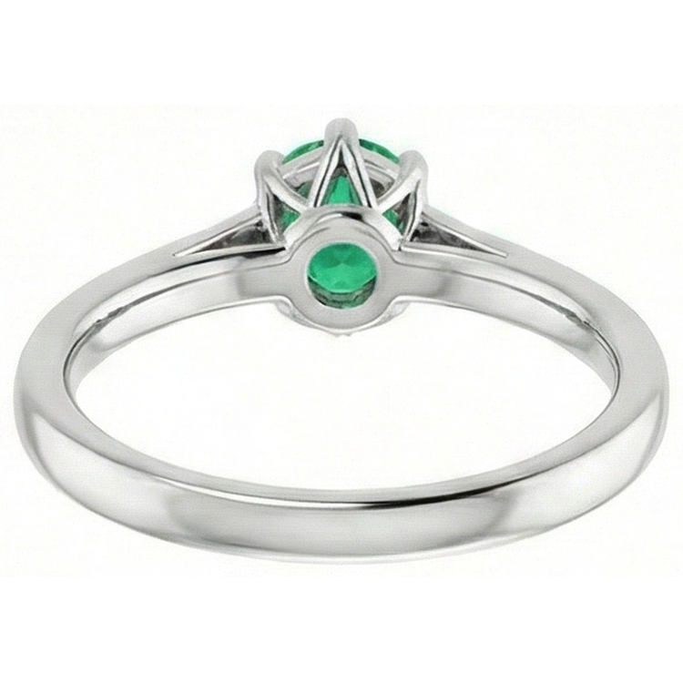 naturel round diamant 1.25carats bague sur blanc