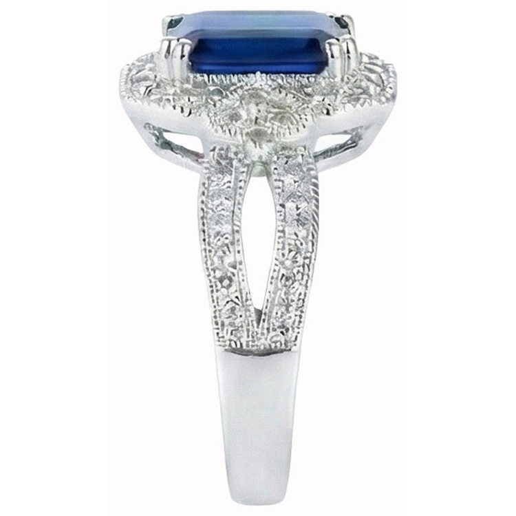 naturel round diamant 14carats bague vue de profil