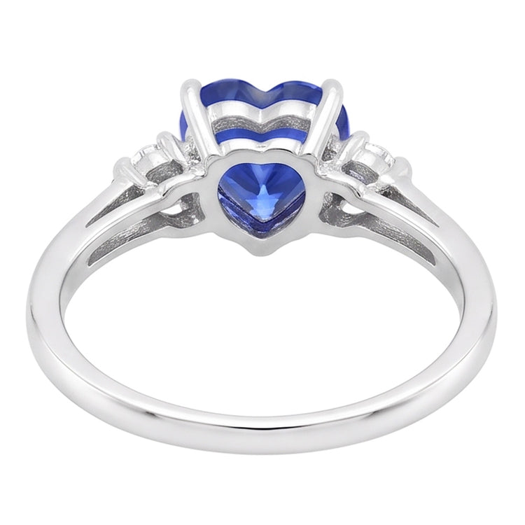 Bague diamant trois pierres saphir du Sri Lanka 1.75 carats