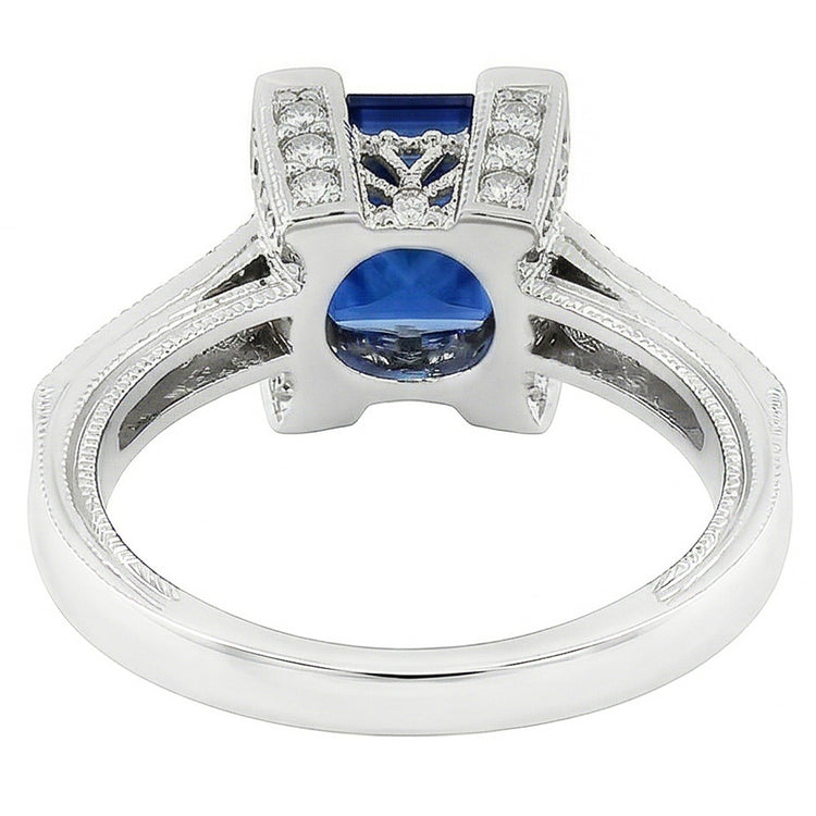 naturel diamant 2.80carats bague vue de profil