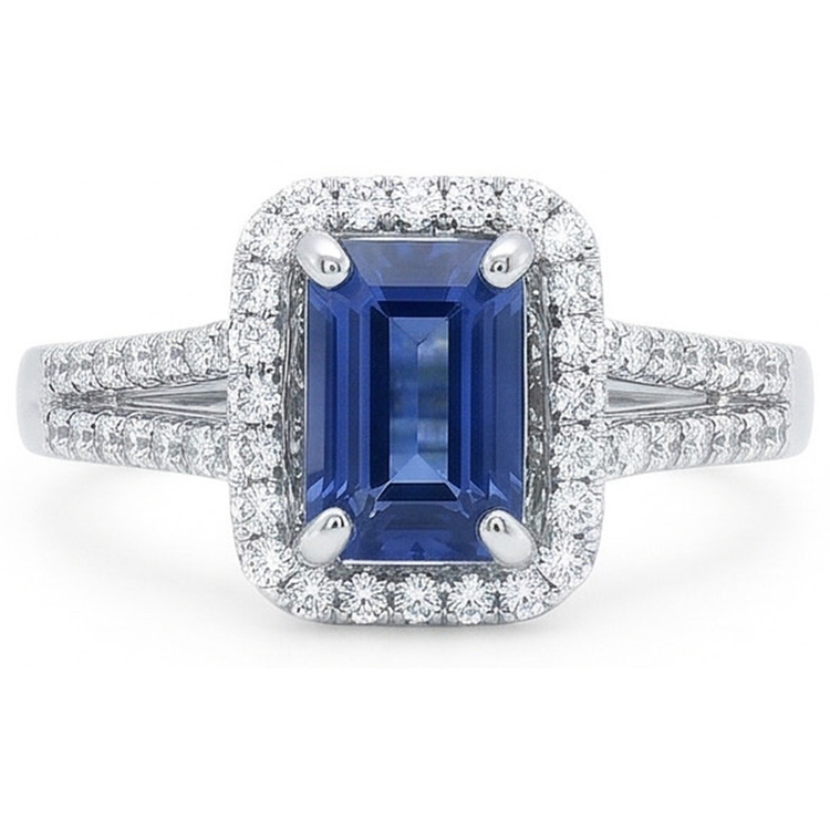 naturel diamant 4carats bague vue de profil