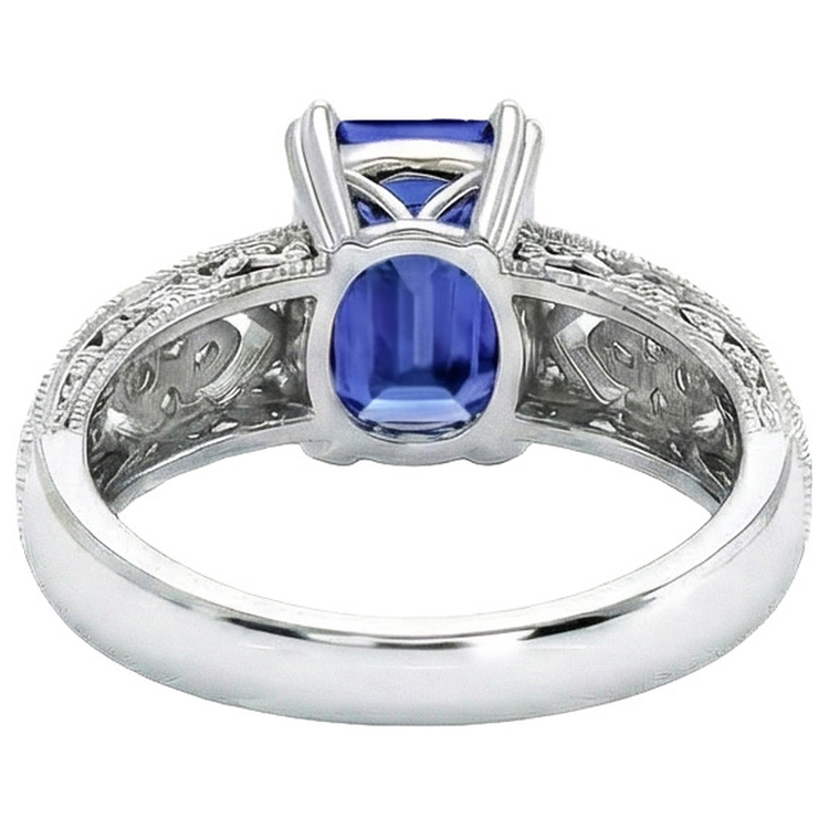 naturel round diamant 9.75carats bague sur blanc