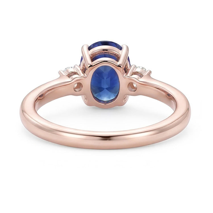 naturel round diamant 2.25carats bague sur blanc